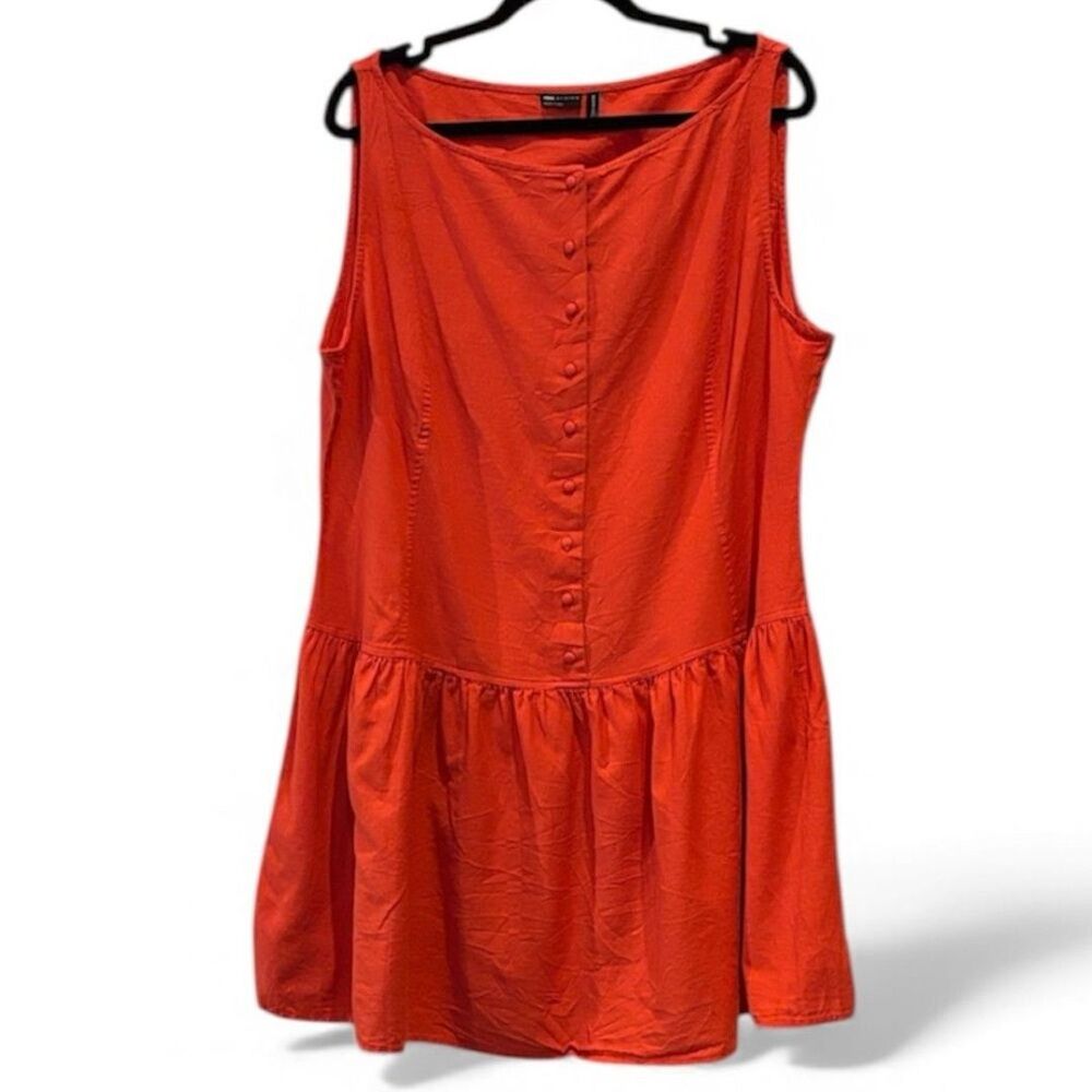 ASOS Sleeveless Mini Dress in Bright Orange
